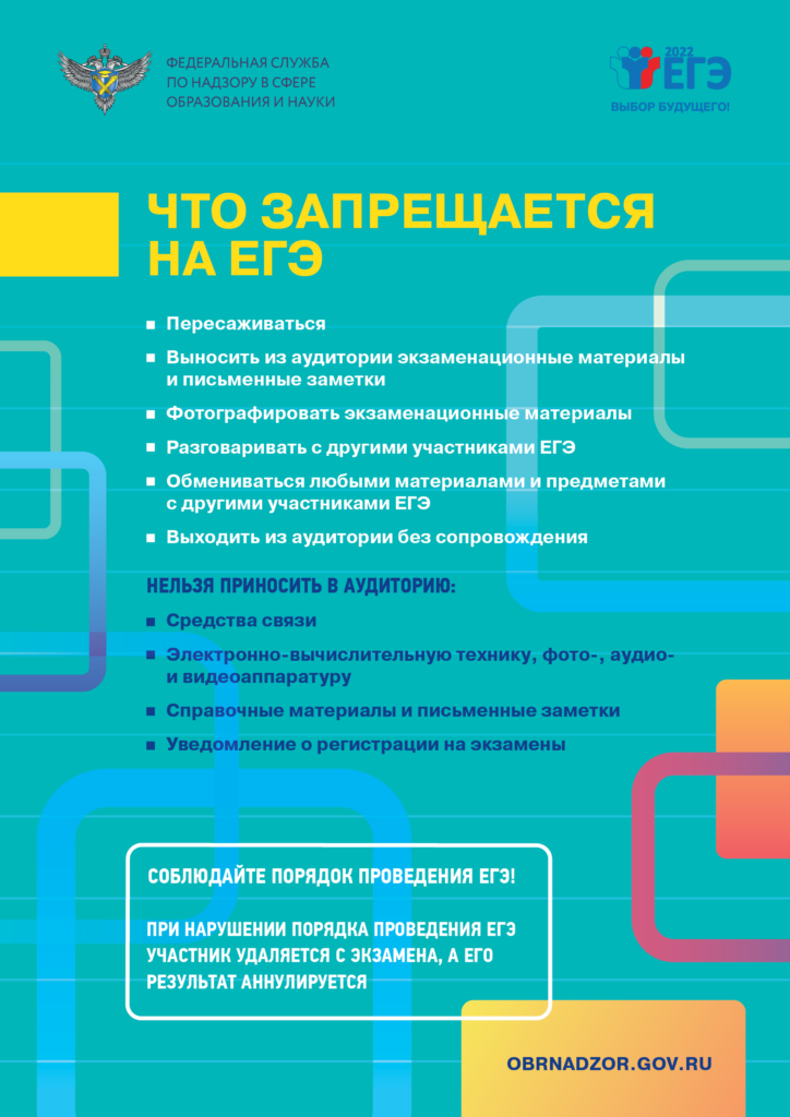 Что запрещается на ЕГЭ.